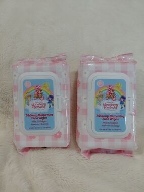 New Strawberry Shortcake Makeup Removing Face Wipes